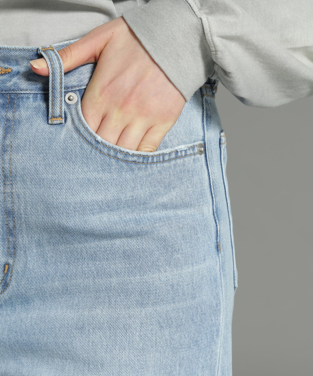 《Belle LINE》BASIC STRAIGHT DENIM PANTS