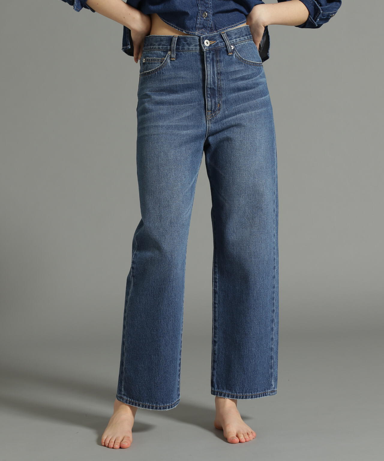 《Belle LINE》BASIC STRAIGHT DENIM PANTS