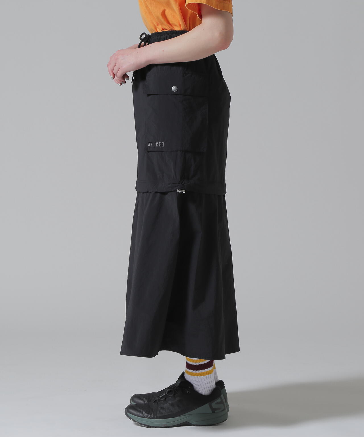 MILITARY DETACHABLE BIG POCKET SKIRT/ミリタリーデタッチャブル ビッグポケットスカート