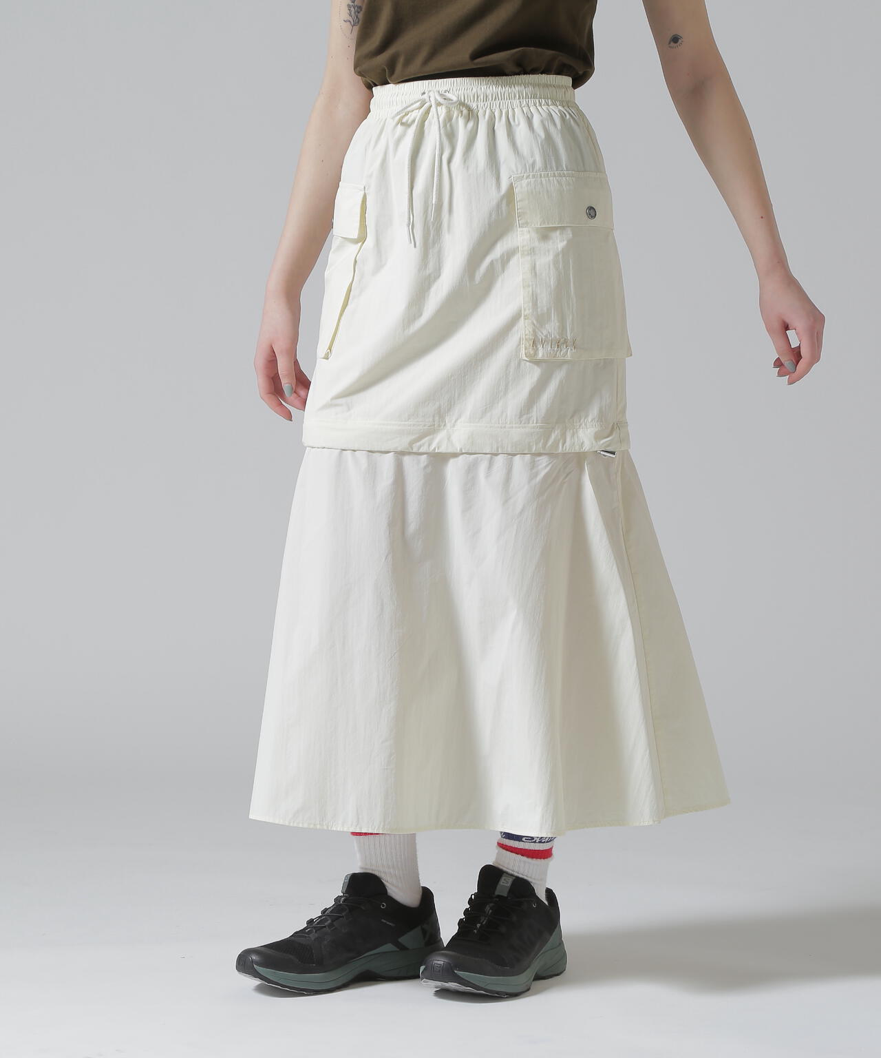 MILITARY DETACHABLE BIG POCKET SKIRT/ミリタリーデタッチャブル ビッグポケットスカート