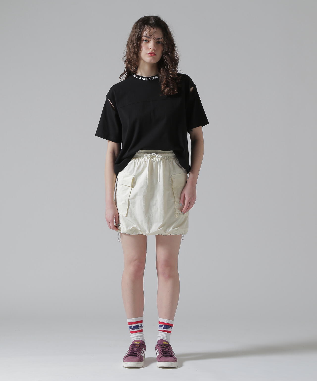 MILITARY DETACHABLE BIG POCKET SKIRT/ミリタリーデタッチャブル ビッグポケットスカート