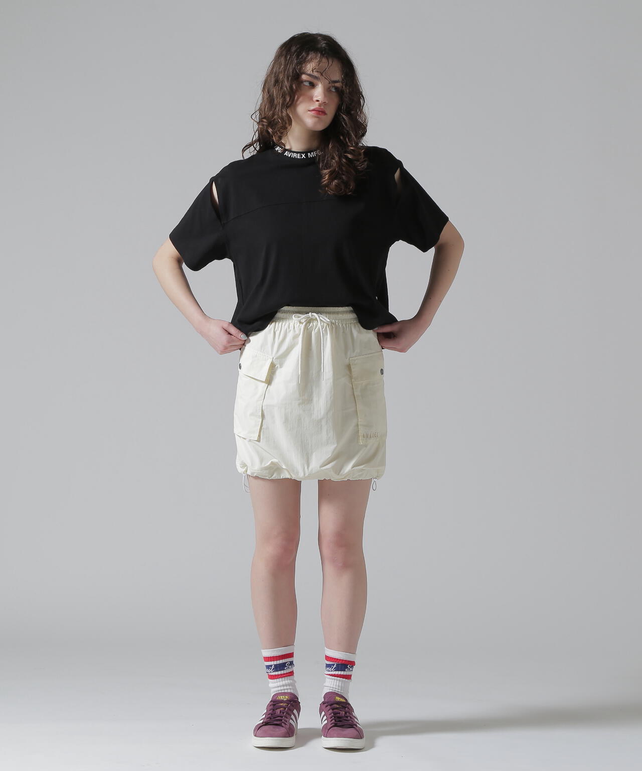MILITARY DETACHABLE BIG POCKET SKIRT/ミリタリーデタッチャブル ビッグポケットスカート