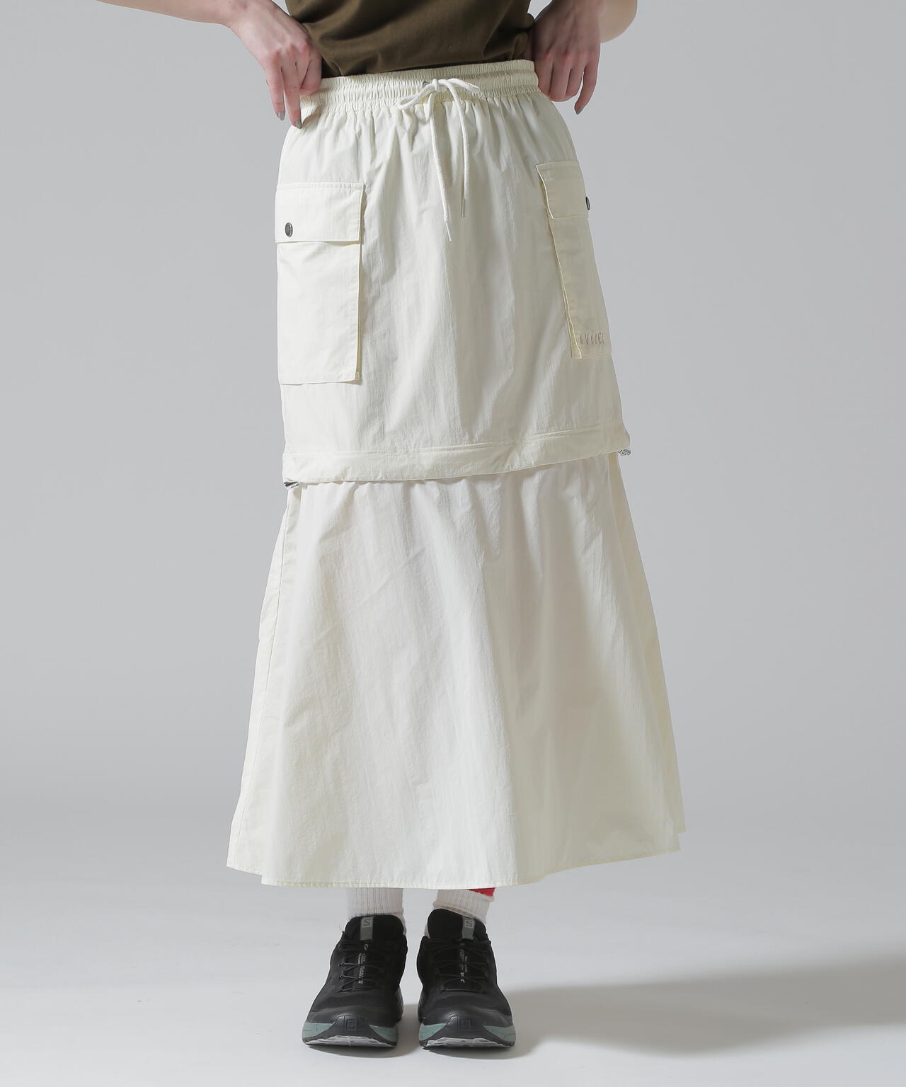 MILITARY DETACHABLE BIG POCKET SKIRT/ミリタリーデタッチャブル ビッグポケットスカート