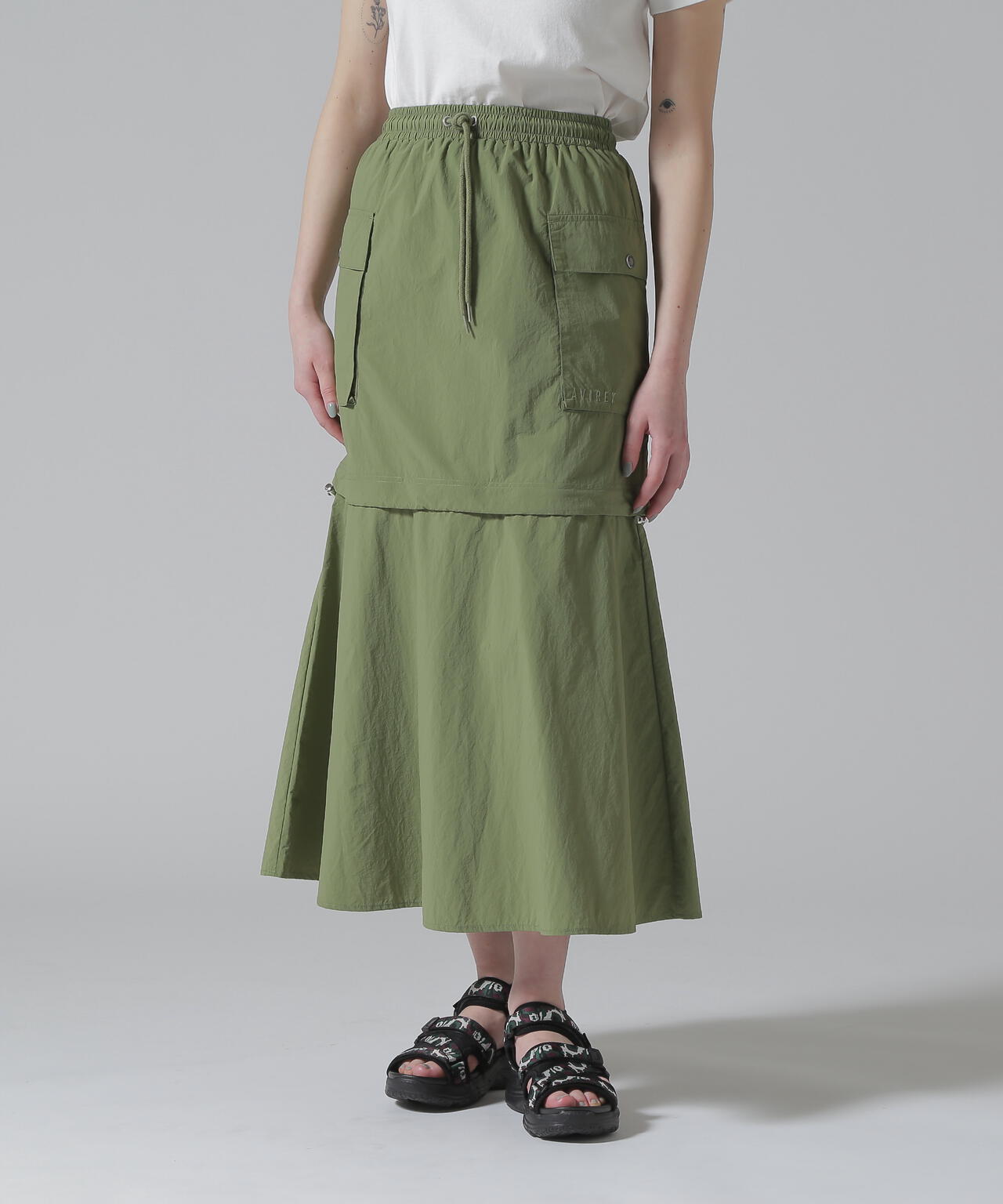 MILITARY DETACHABLE BIG POCKET SKIRT/ミリタリーデタッチャブル ビッグポケットスカート