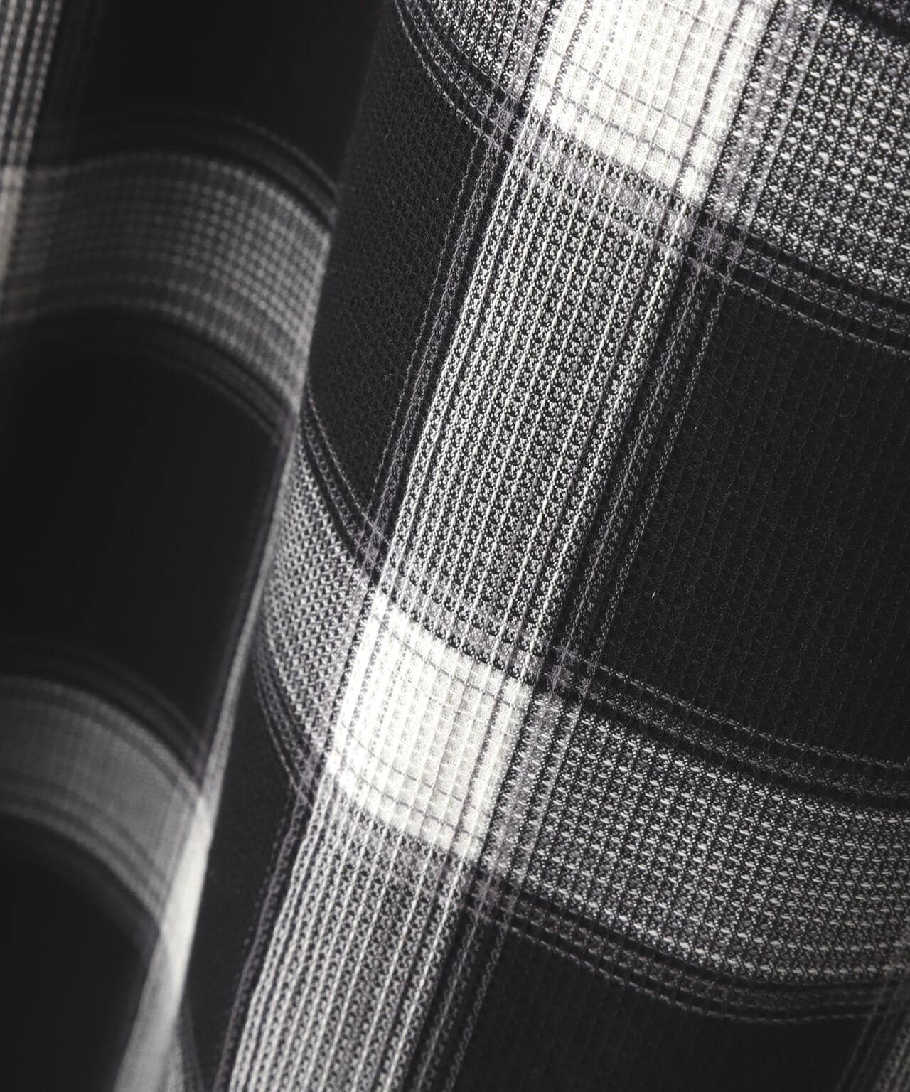 WAFFLE OMBRE CHECK IRREGULAR SKIRT/ワッフルオンブレチェック イレギュラースカート