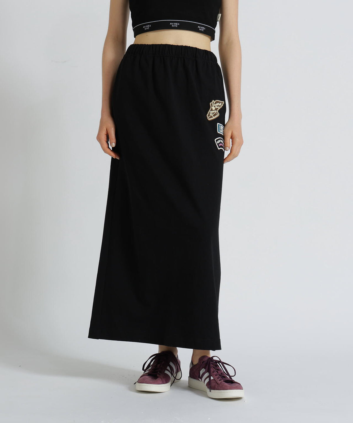 《WEB&DEPOT限定》JERSEY SKIRT PATCHED/ジャージ スカート パッチ
