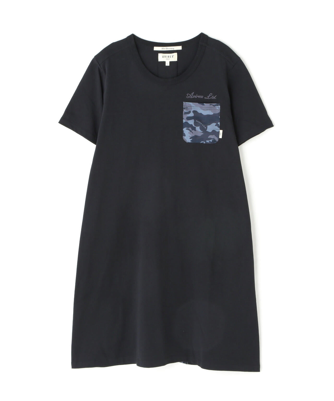 BACK FLARE SATIN CAMO COMBI ONE PIECE/バックフレアーサテンカモコンビワンピース