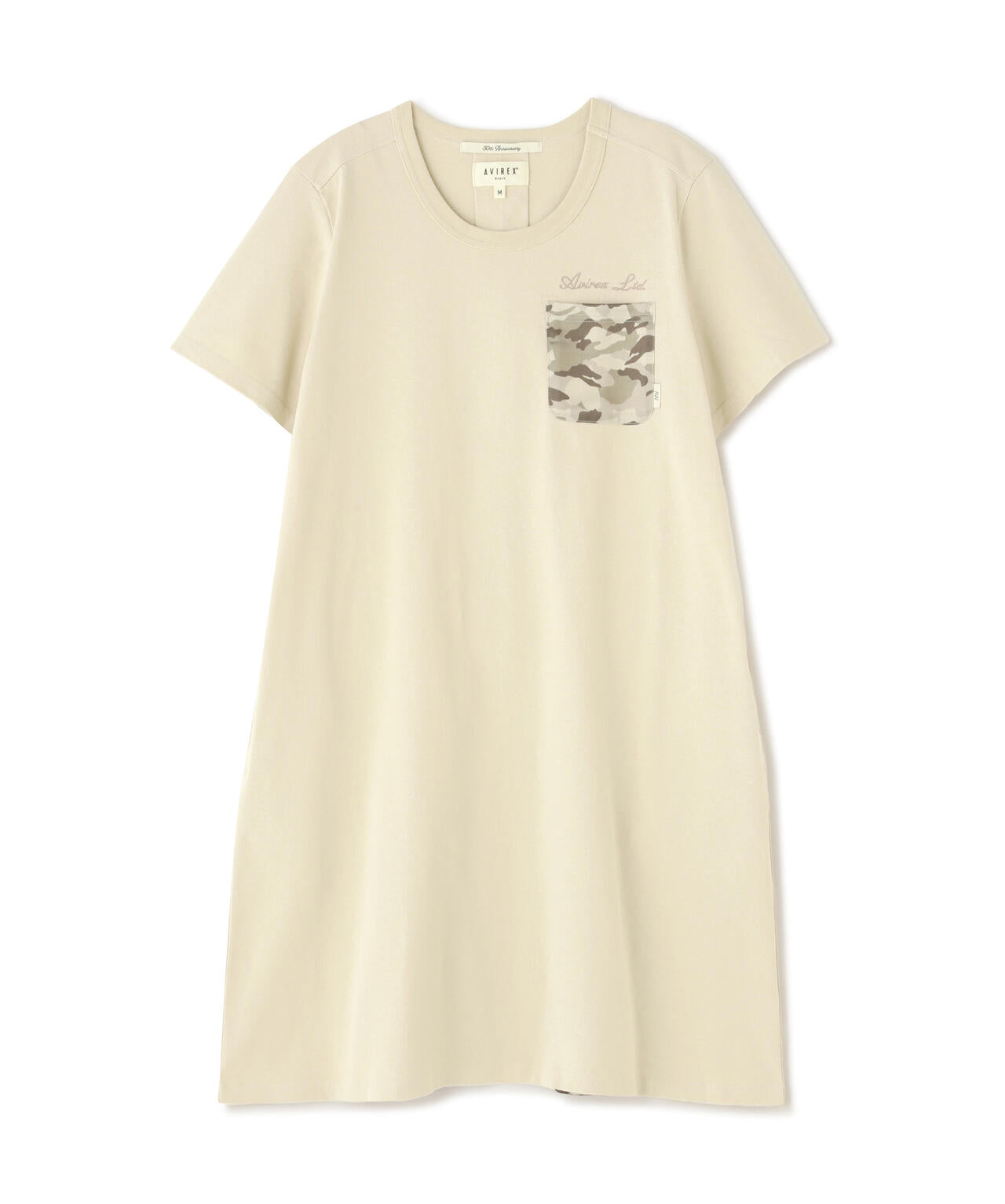 BACK FLARE SATIN CAMO COMBI ONE PIECE/バックフレアーサテンカモコンビワンピース