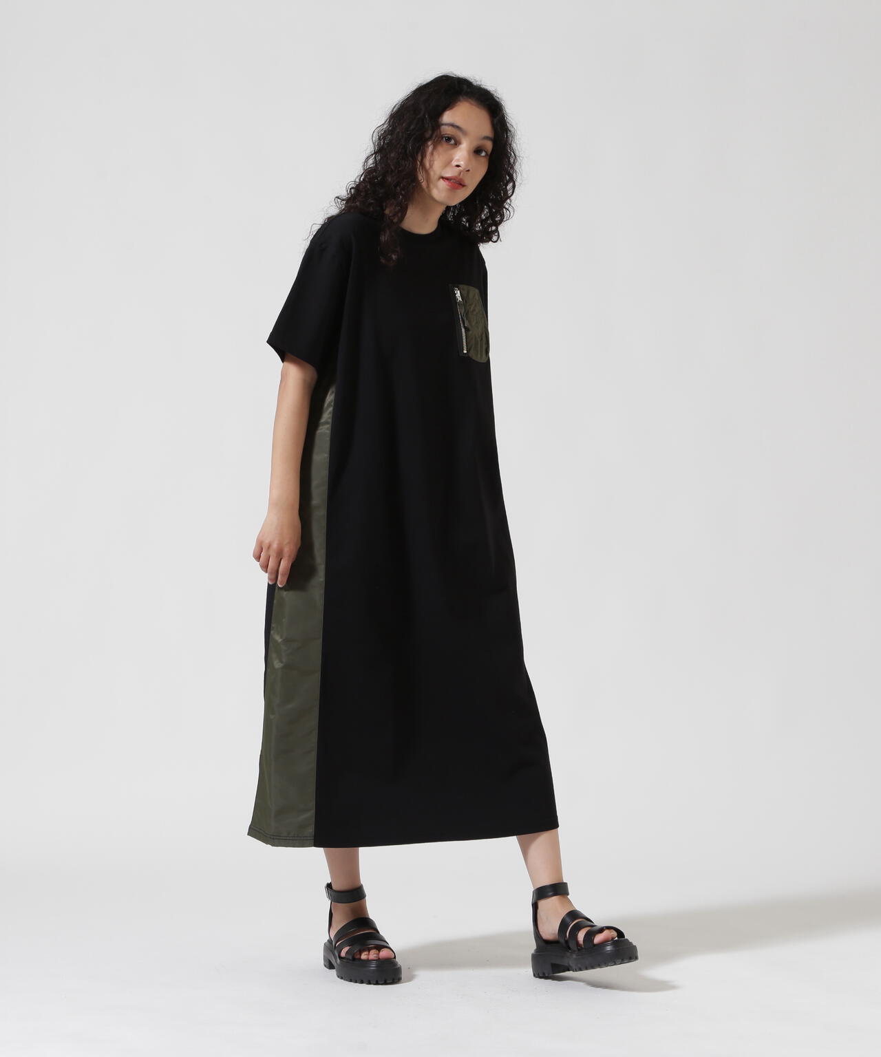 《WEB&DEPOT限定》MA-1 POCKET ONEPIECE/MA-1ポケット ワンピース