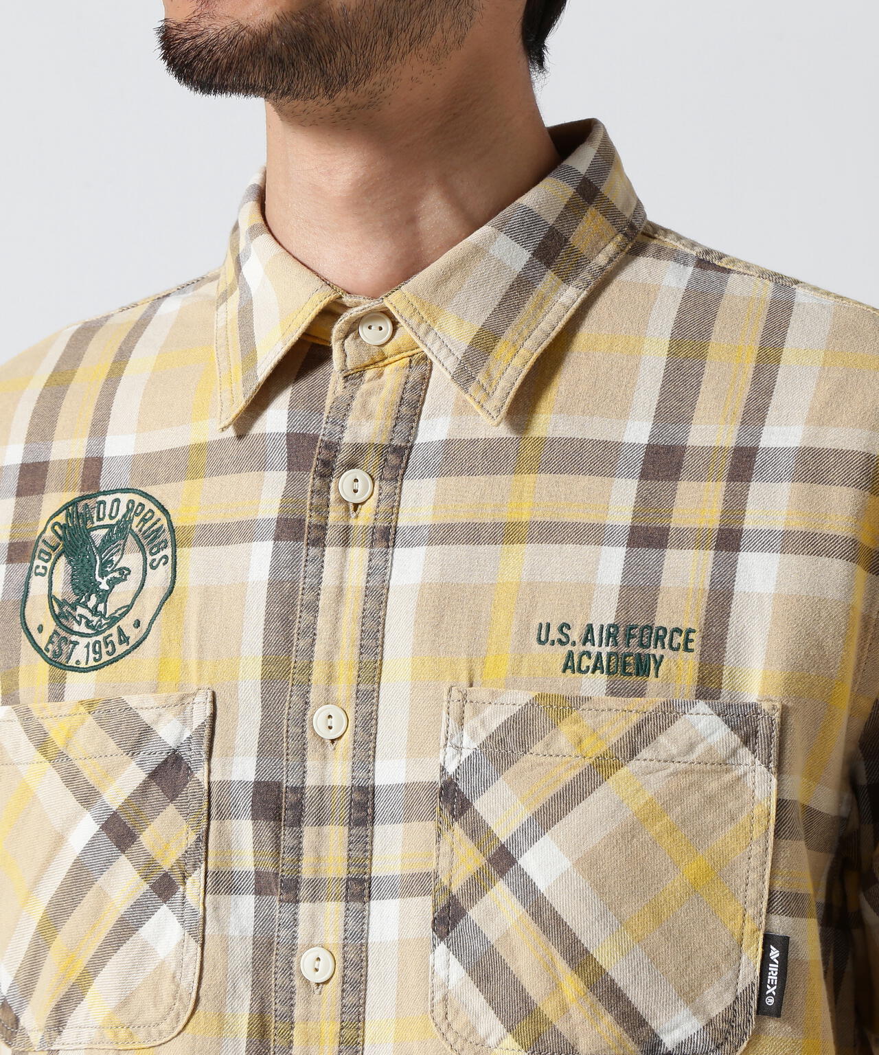 FADE CHECK SHIRT "USAFA" / フェイド チェックシャツ / AVIREX / アヴィレックス