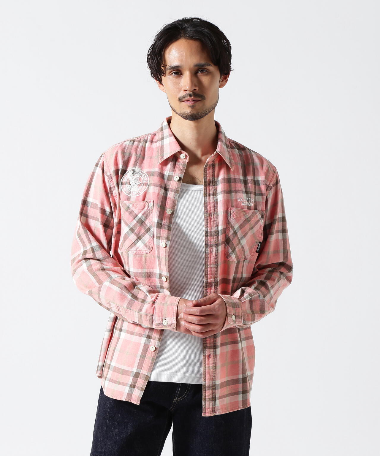 FADE CHECK SHIRT "USAFA" / フェイド チェックシャツ / AVIREX / アヴィレックス