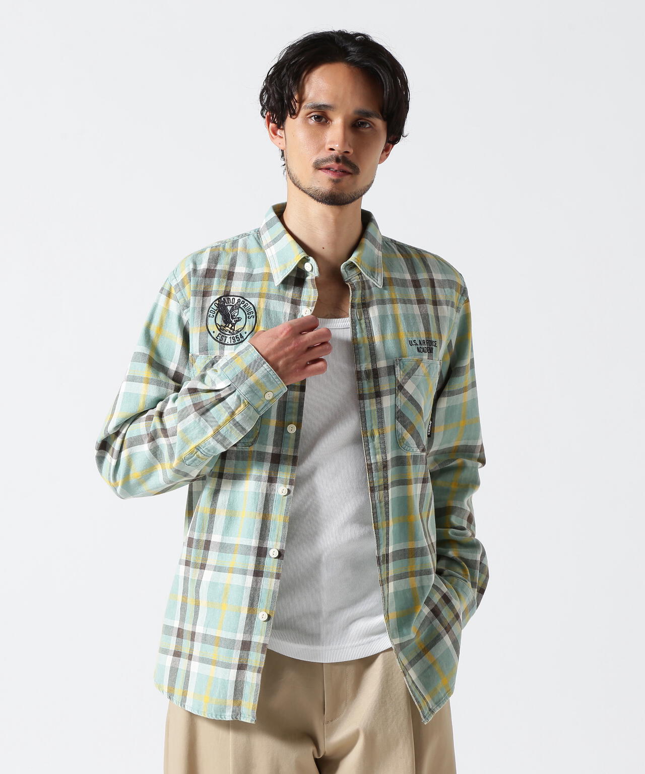 FADE CHECK SHIRT "USAFA" / フェイド チェックシャツ / AVIREX / アヴィレックス