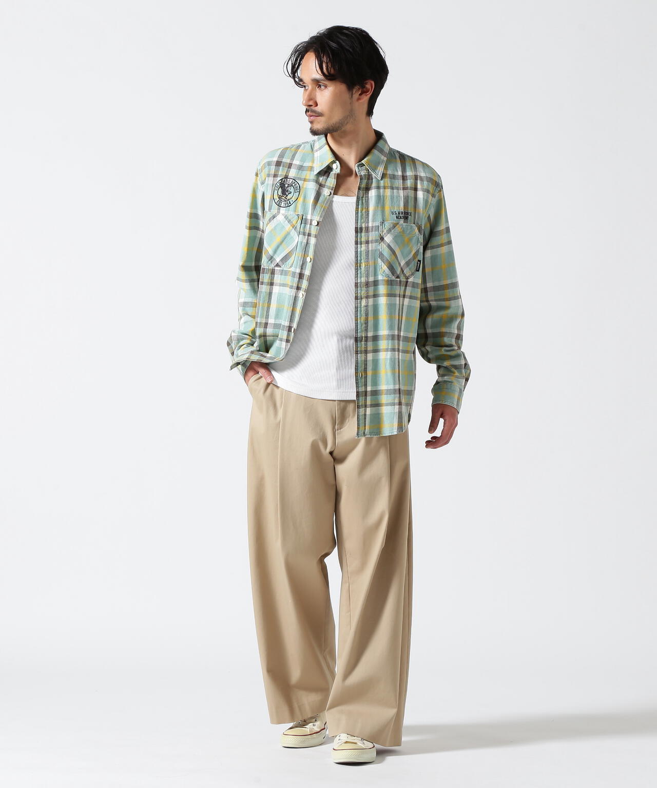 FADE CHECK SHIRT "USAFA" / フェイド チェックシャツ / AVIREX / アヴィレックス