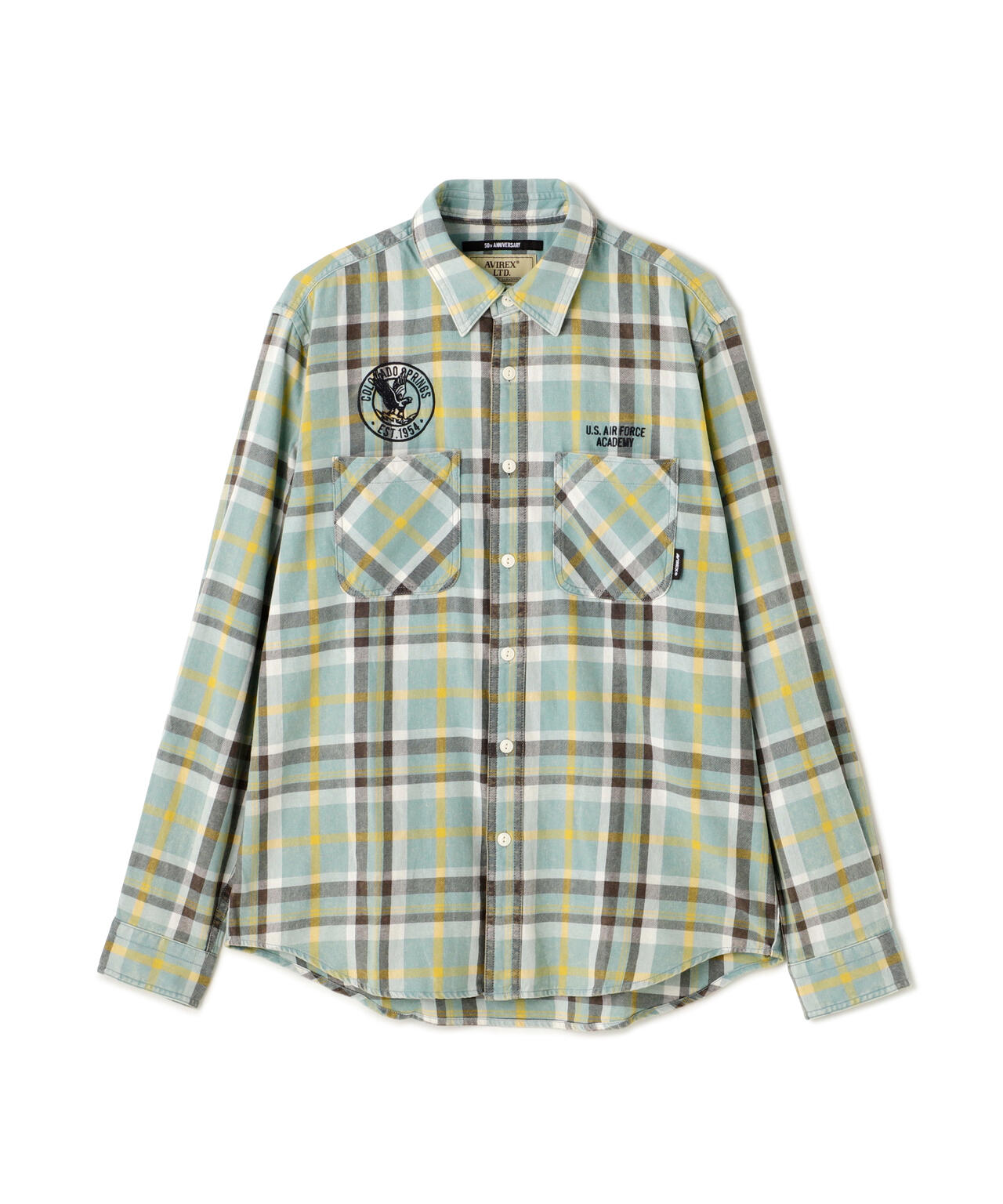 FADE CHECK SHIRT "USAFA" / フェイド チェックシャツ / AVIREX / アヴィレックス
