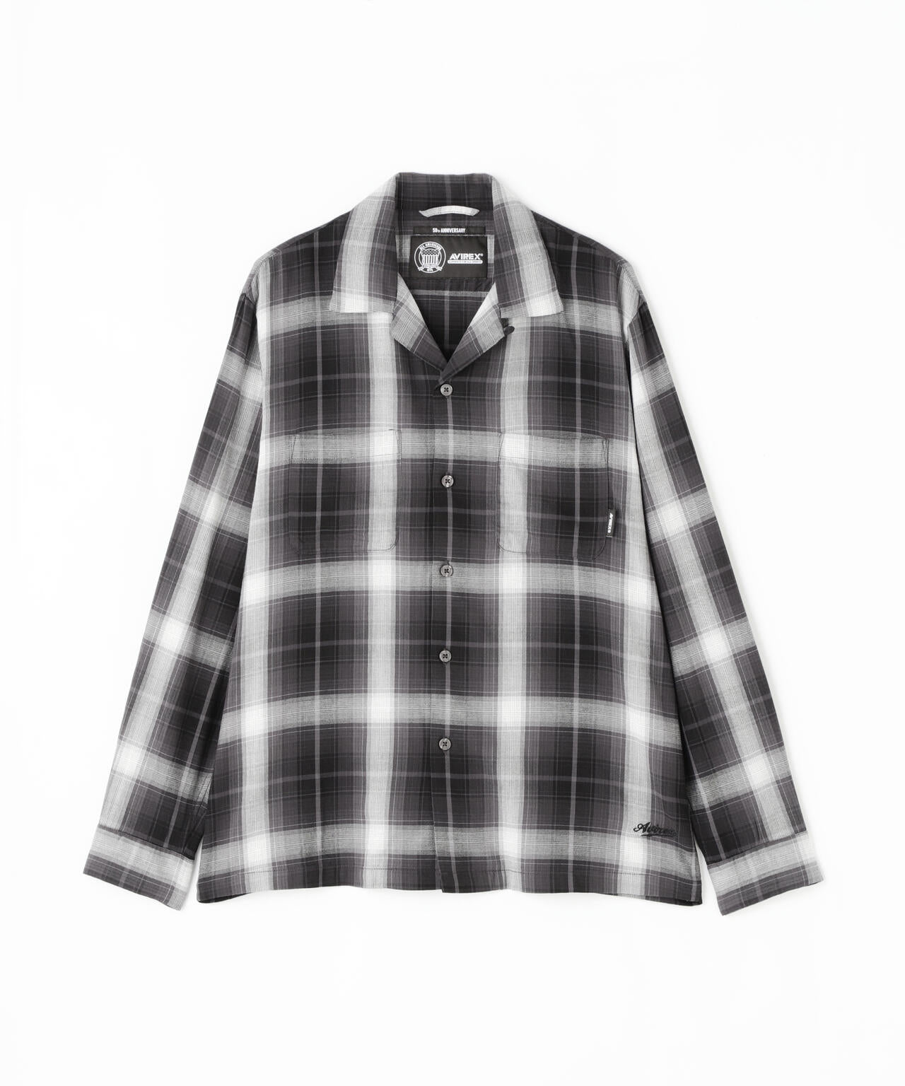 OMBRE CHECK SHIRT "NYC" / 長袖 オンブレーチェック シャツ "ニューヨーク シティ" / AVIREX
