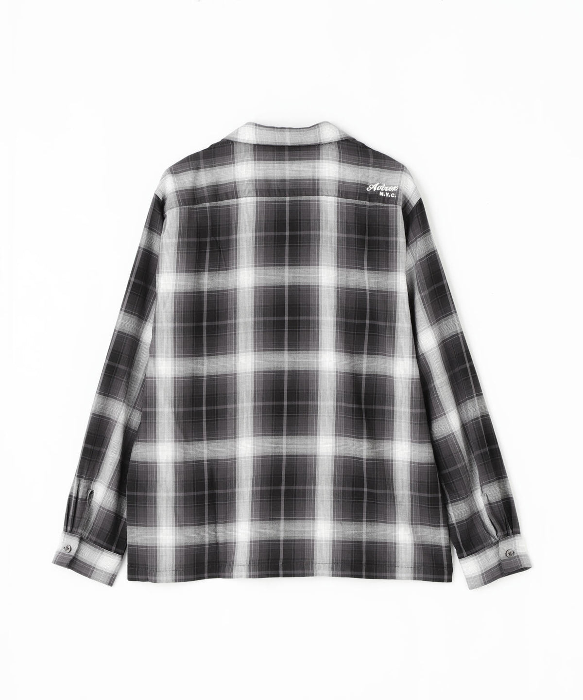 OMBRE CHECK SHIRT "NYC" / 長袖 オンブレーチェック シャツ "ニューヨーク シティ" / AVIREX