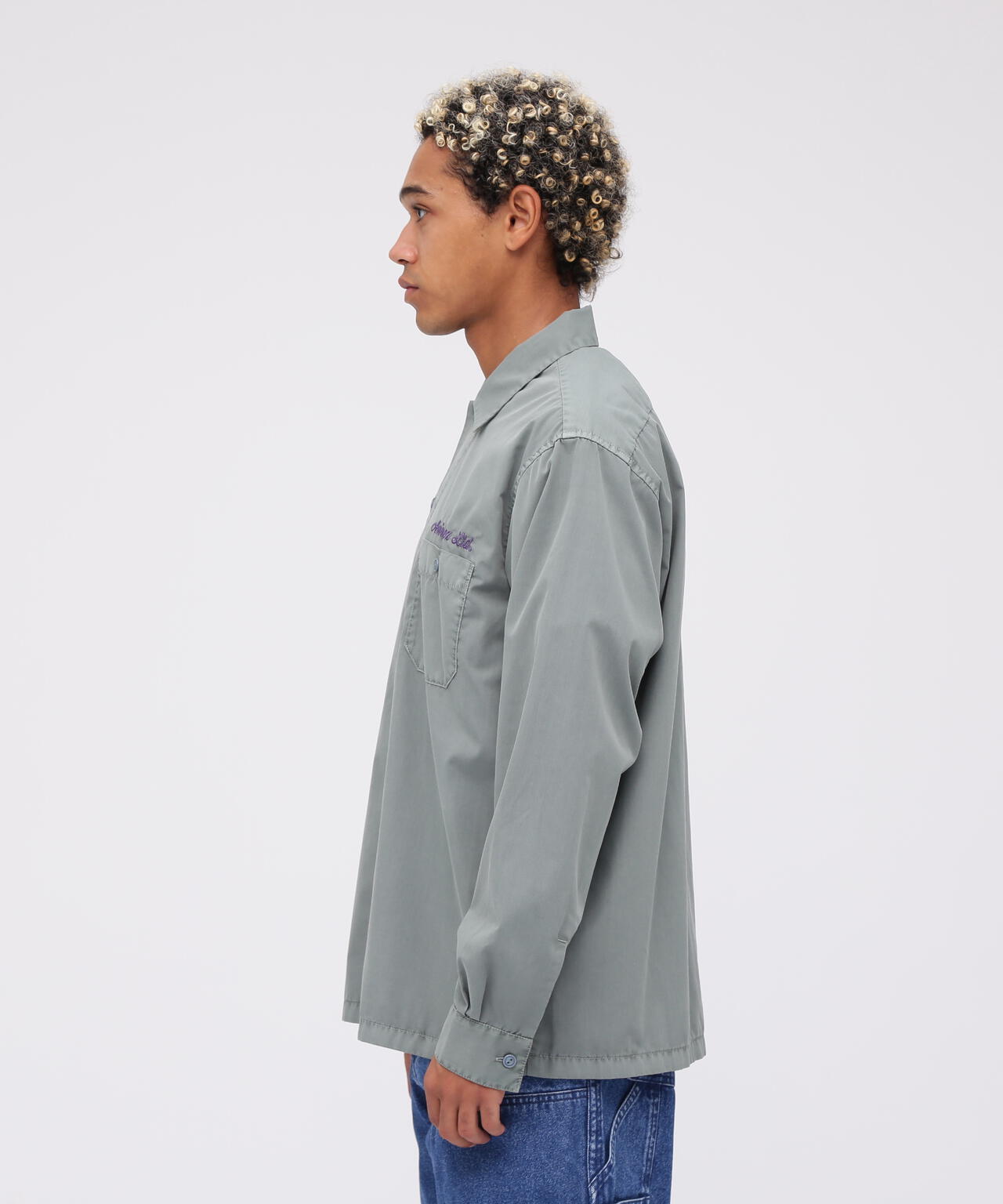 《WEB限定》FADED ONE POINT WORK SHIRT / フェイデッド ワンポイント ワークシャツ / AVIREX