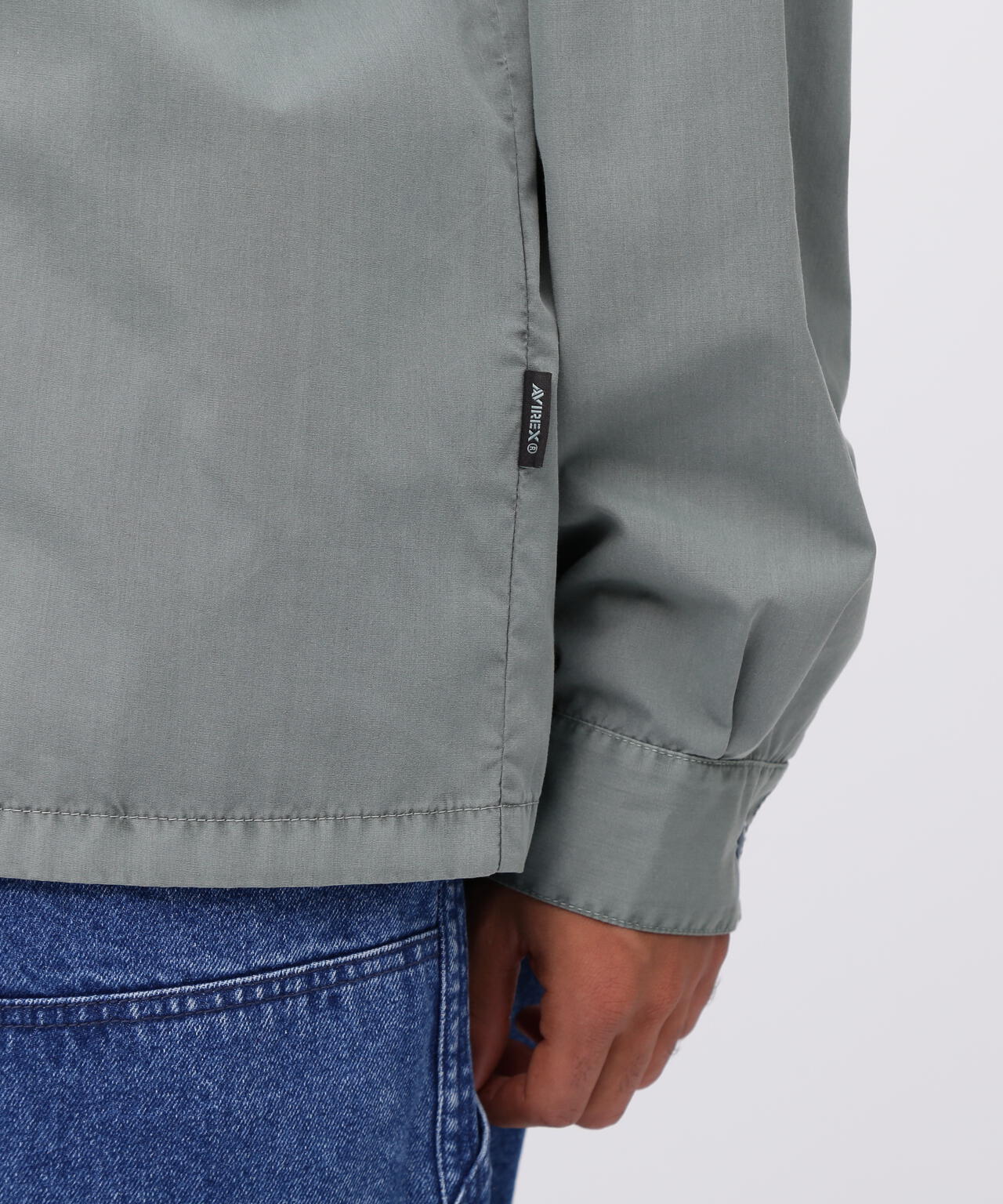 《WEB限定》FADED ONE POINT WORK SHIRT / フェイデッド ワンポイント ワークシャツ / AVIREX