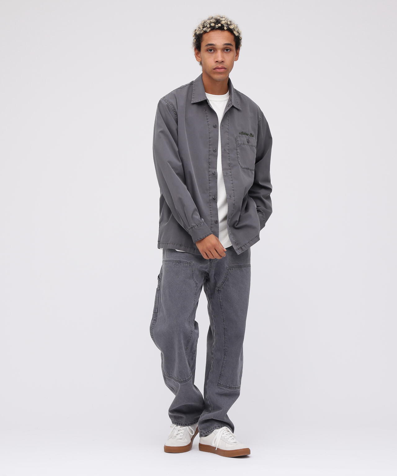 《WEB限定》FADED ONE POINT WORK SHIRT / フェイデッド ワンポイント ワークシャツ / AVIREX