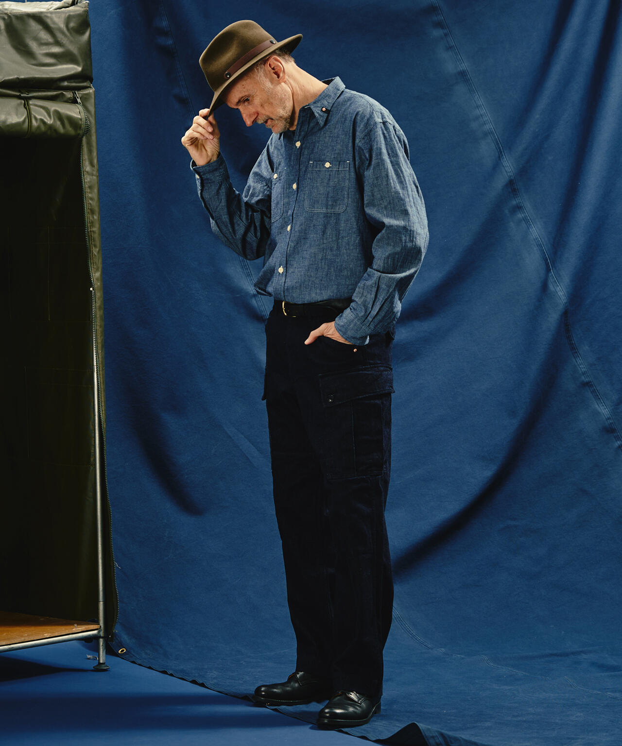 《TFQP by HANDROOM》JAPAN MADE CHAMBRAY SHIRT / ジャパンメイド シャンブレ