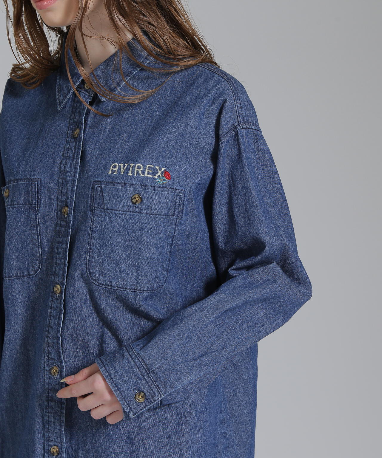 HAND LIKE EMBROIDERY SHIRTS/ハンドライク刺繍シャツ