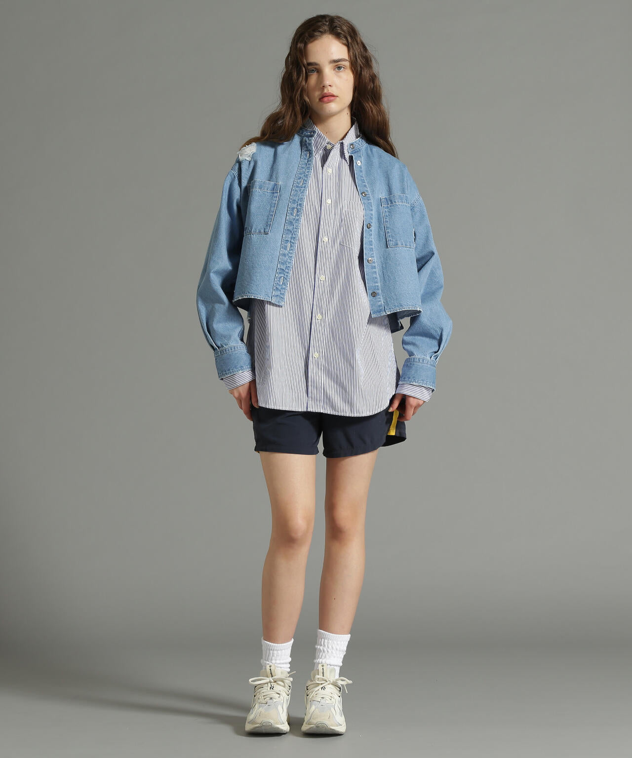 《Belle LINE》L/S DENIM SHIRT/デニムシャツ