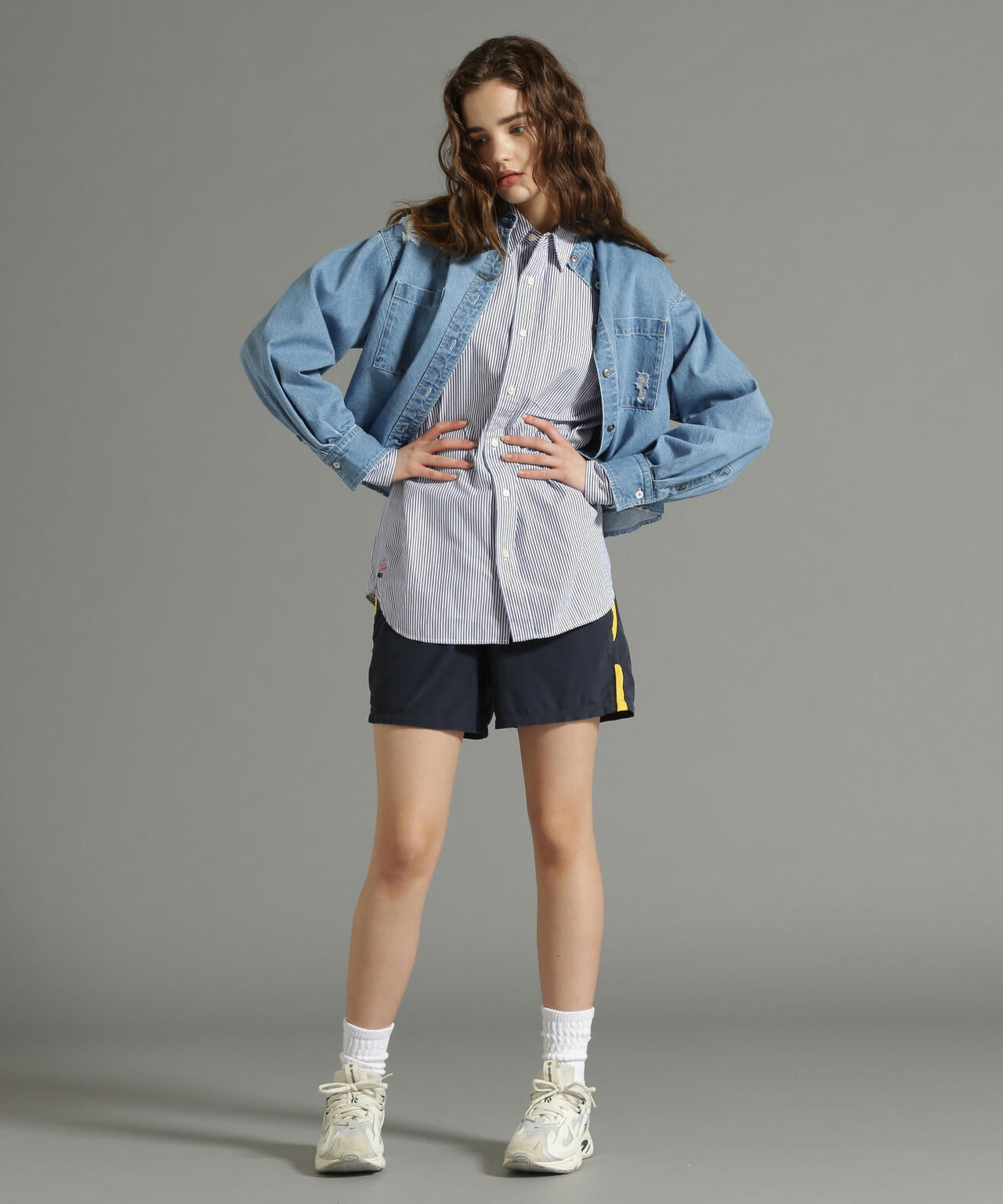 《Belle LINE》L/S DENIM SHIRT/デニムシャツ