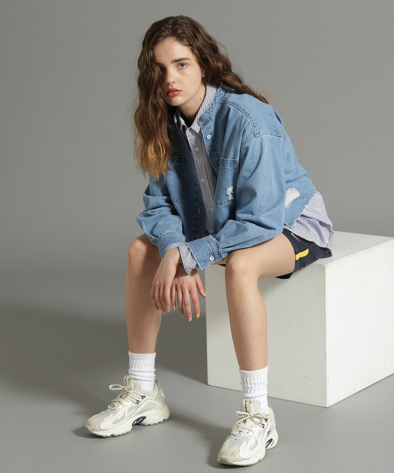《Belle LINE》L/S DENIM SHIRT/デニムシャツ