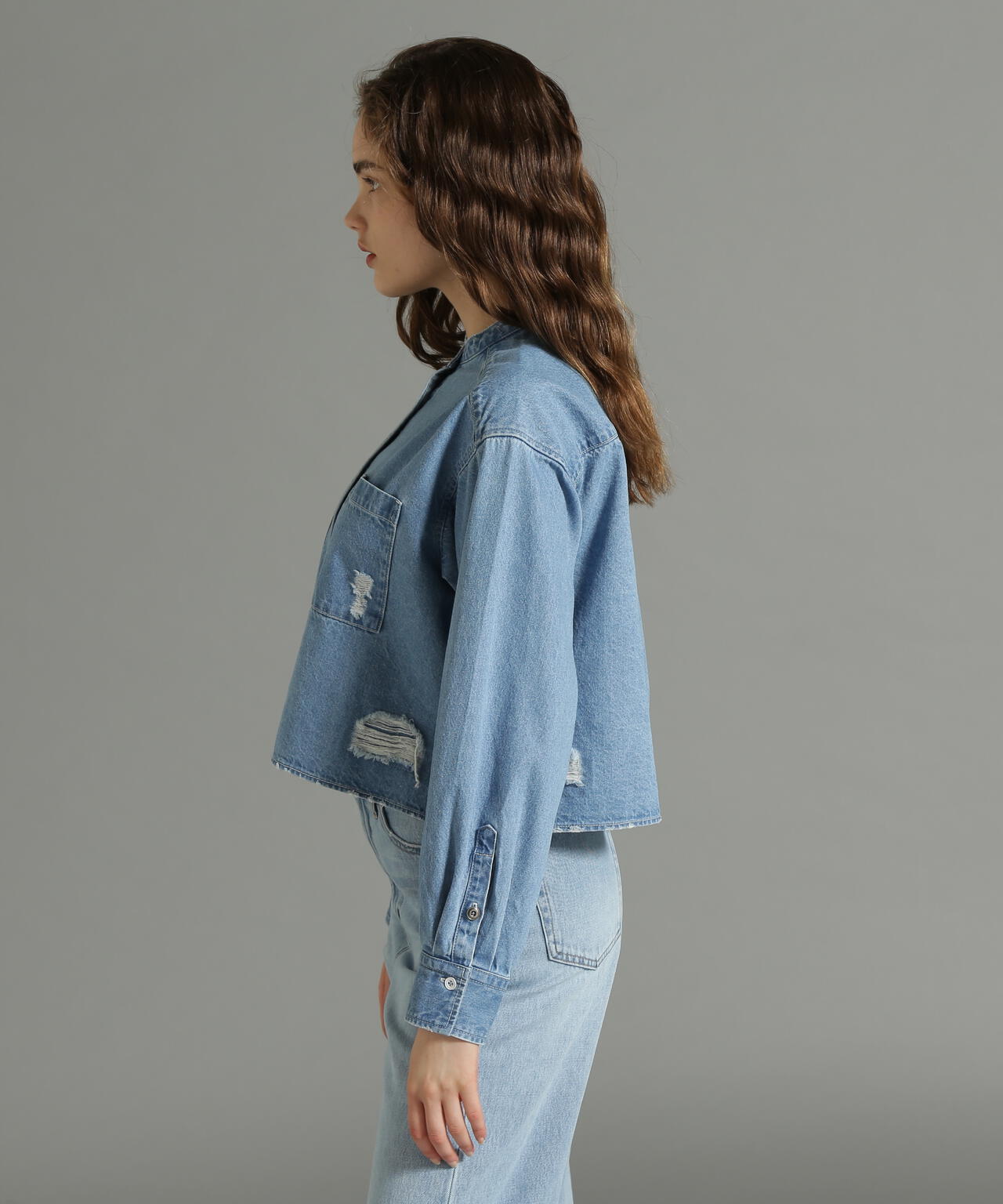 《Belle LINE》L/S DENIM SHIRT/デニムシャツ
