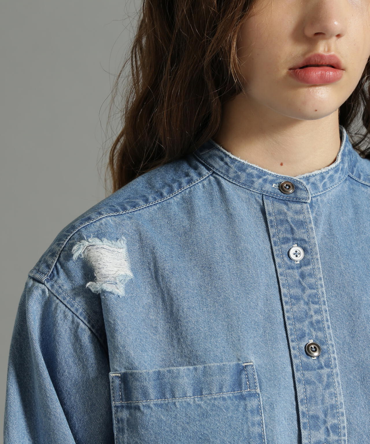 《Belle LINE》L/S DENIM SHIRT/デニムシャツ