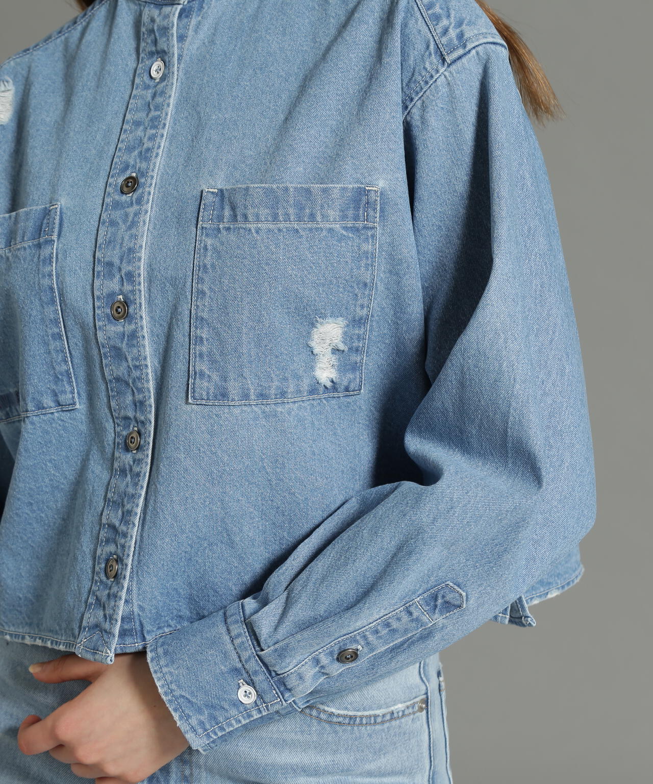 《Belle LINE》L/S DENIM SHIRT/デニムシャツ
