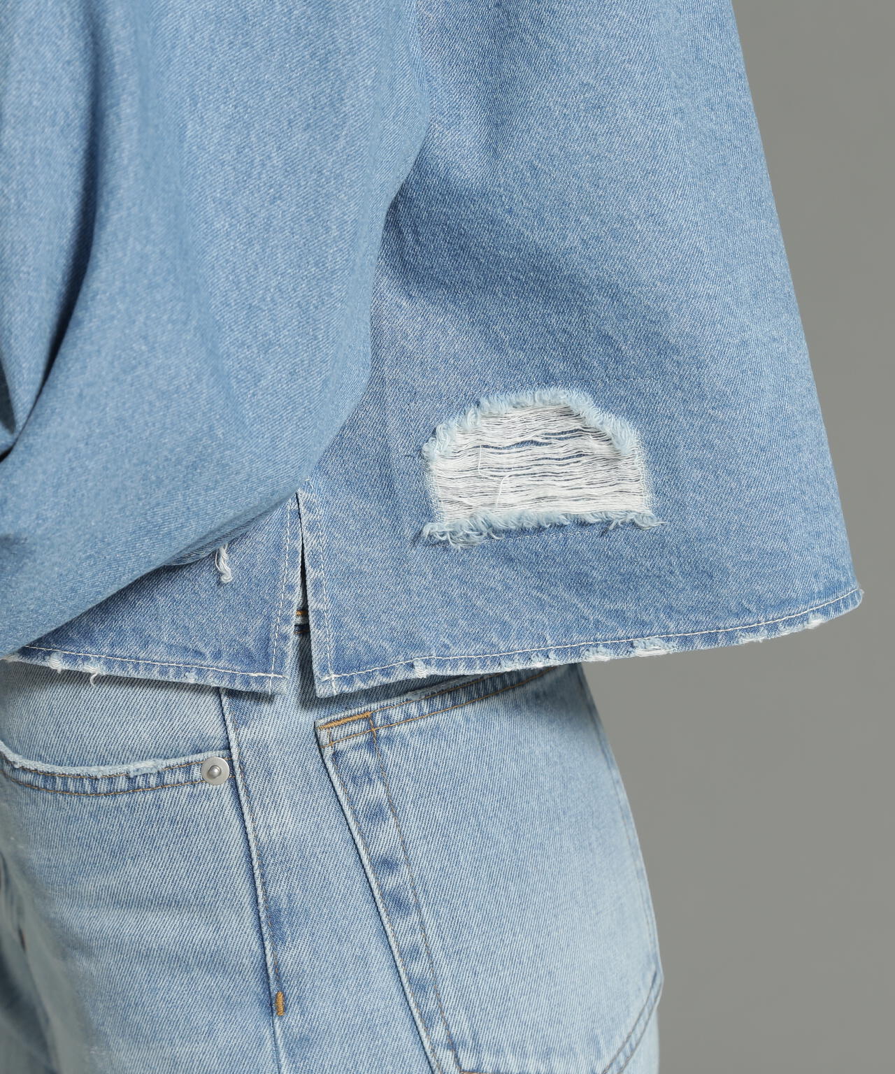 《Belle LINE》L/S DENIM SHIRT/デニムシャツ