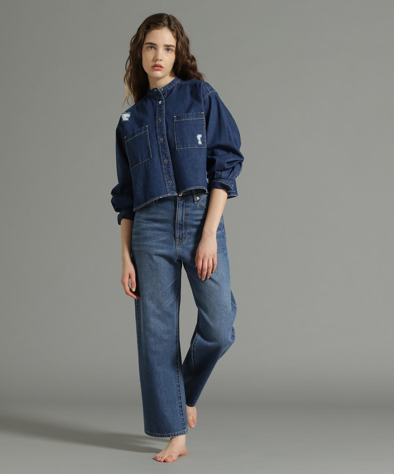 《Belle LINE》L/S DENIM SHIRT/デニムシャツ