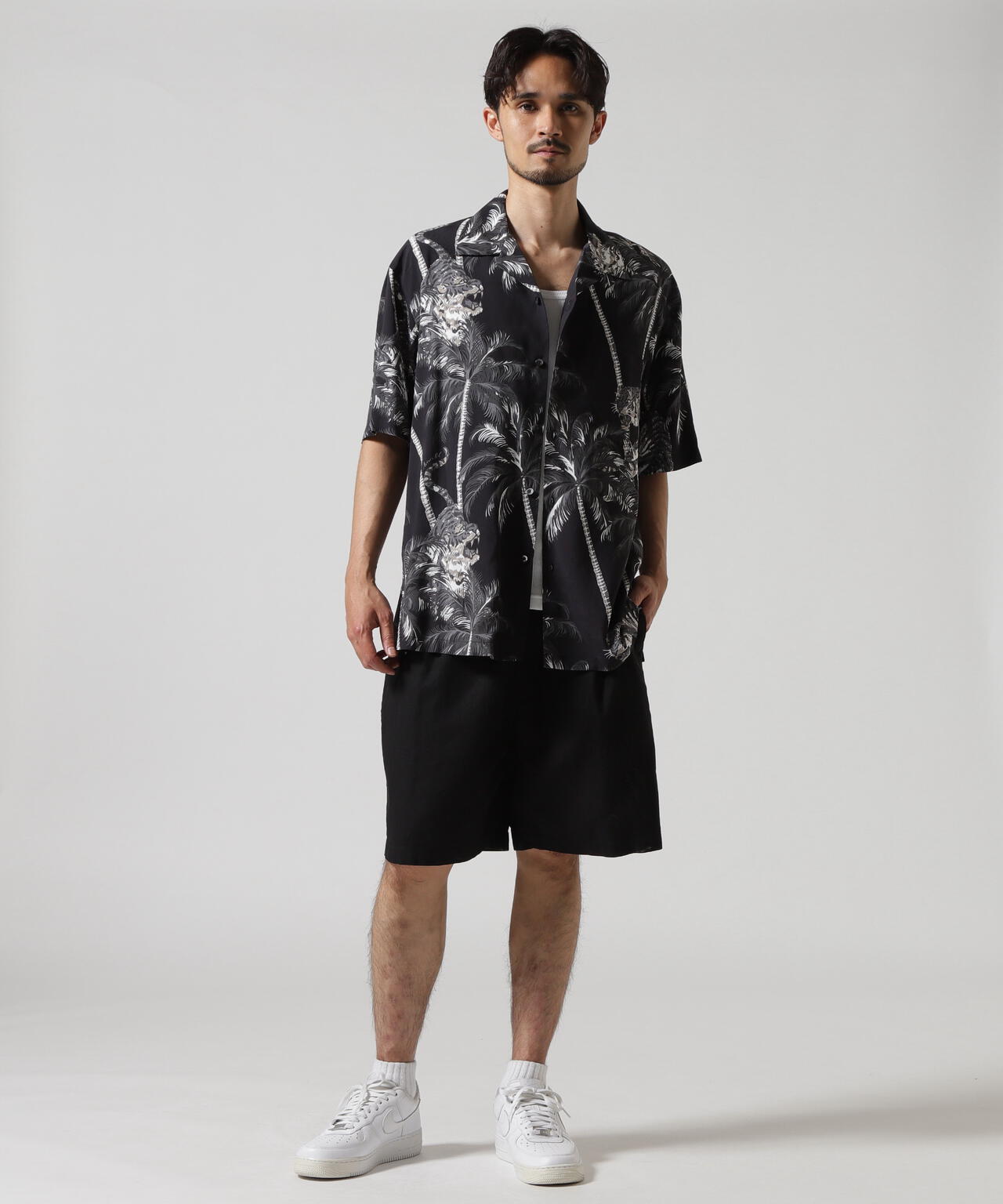 ALOHA SHIRT "TIGER & PALM TREE" / アロハシャツ "タイガー& パームツリー" / AVIREX