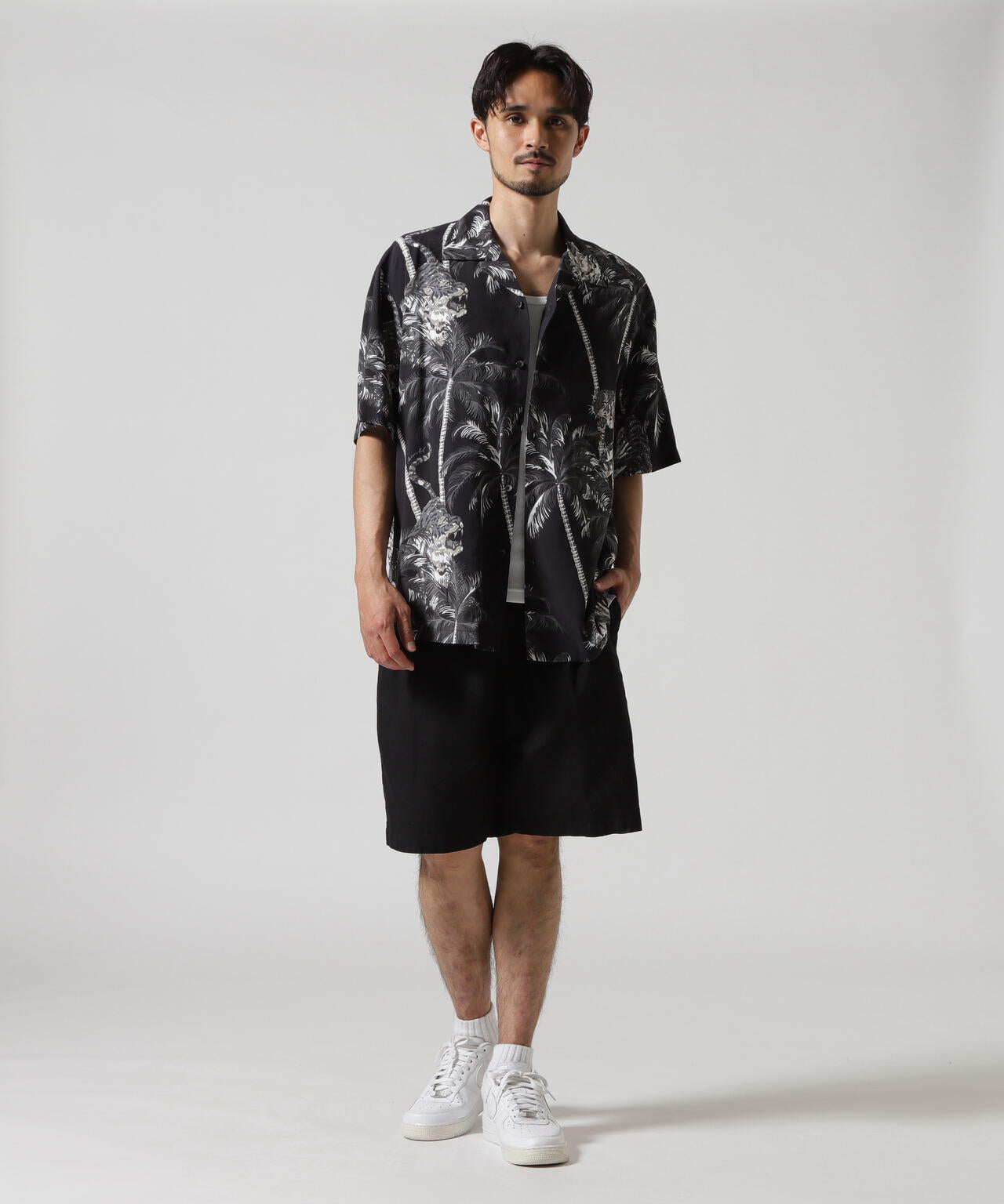 ALOHA SHIRT "TIGER & PALM TREE" / アロハシャツ "タイガー& パームツリー" / AVIREX