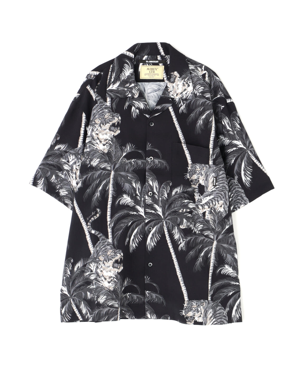 ALOHA SHIRT "TIGER & PALM TREE" / アロハシャツ "タイガー& パームツリー" / AVIREX