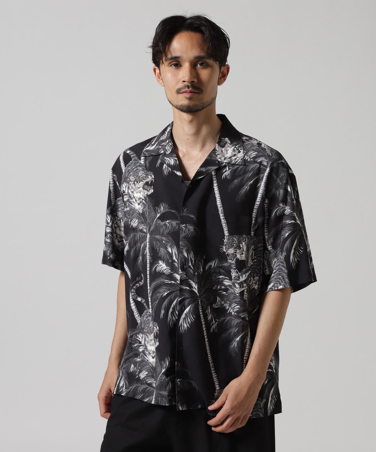 ALOHA SHIRT "TIGER & PALM TREE" / アロハシャツ "タイガー& パームツリー" / AVIREX