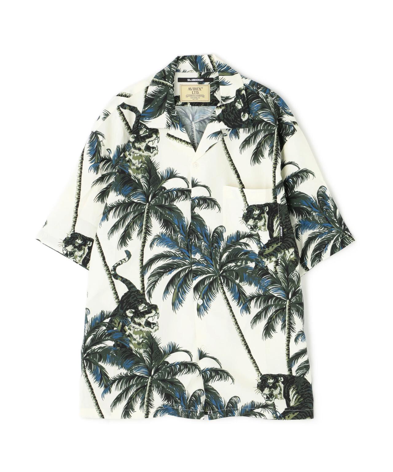 ALOHA SHIRT "TIGER & PALM TREE" / アロハシャツ "タイガー& パームツリー" / AVIREX