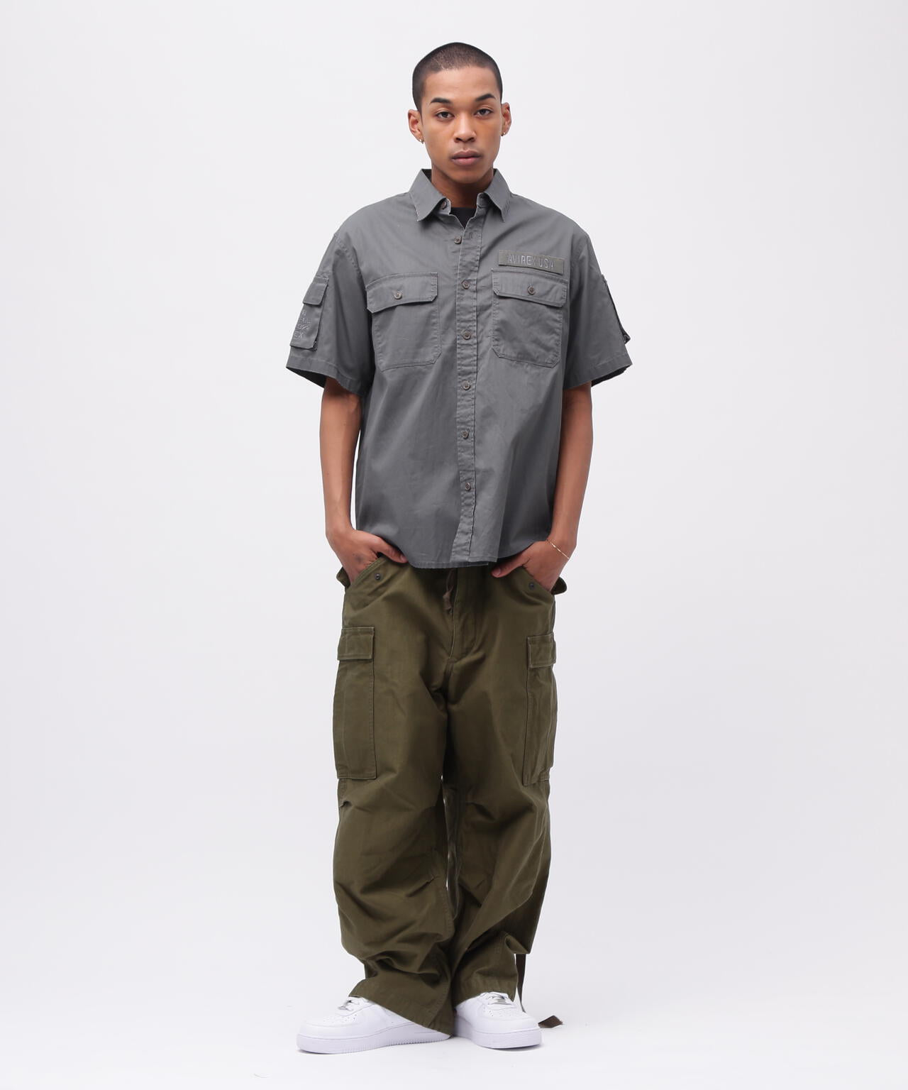 《50th Anniversary》PIGMENT FATIGUE SHIRT / ピグメント ファティーグ シャツ / AVIREX /