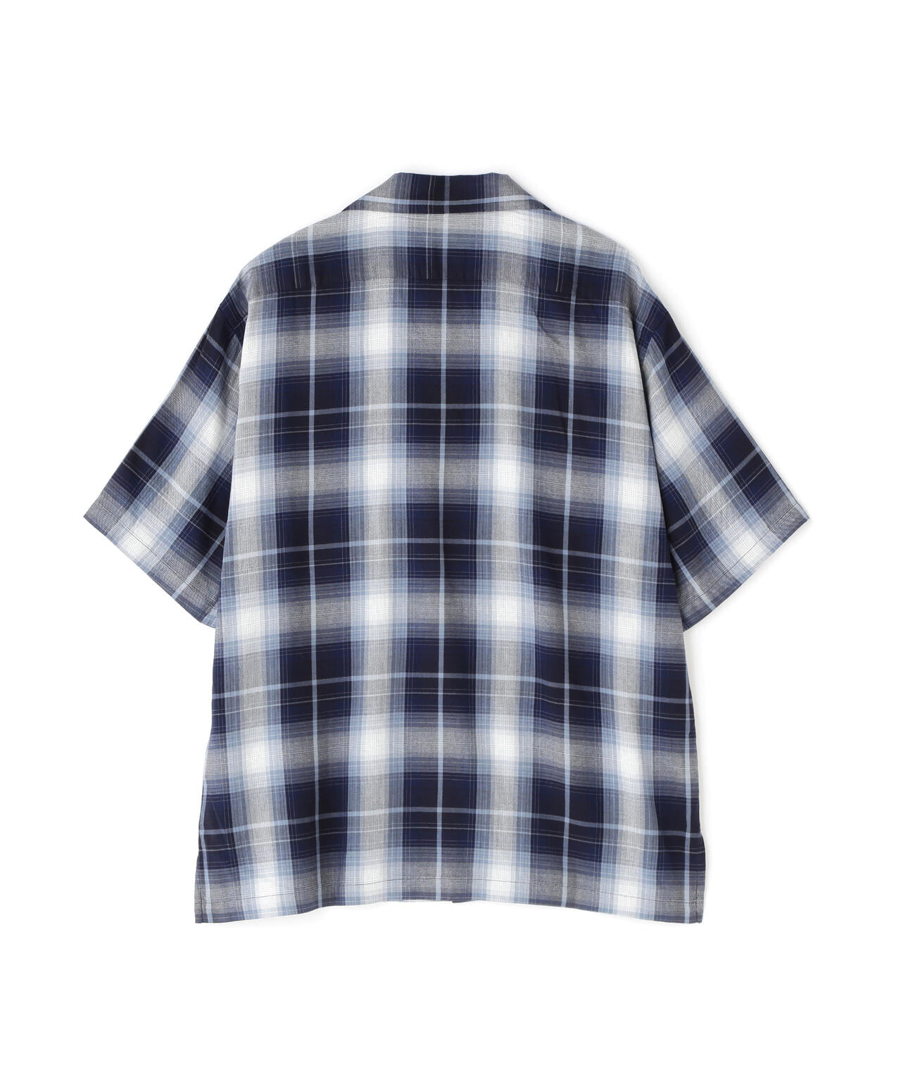 ONE POINT OMBRE CHECK SHIRT / 半袖 ワンポイント オンブレチェックシャツ / AVIREX / アヴィレックス
