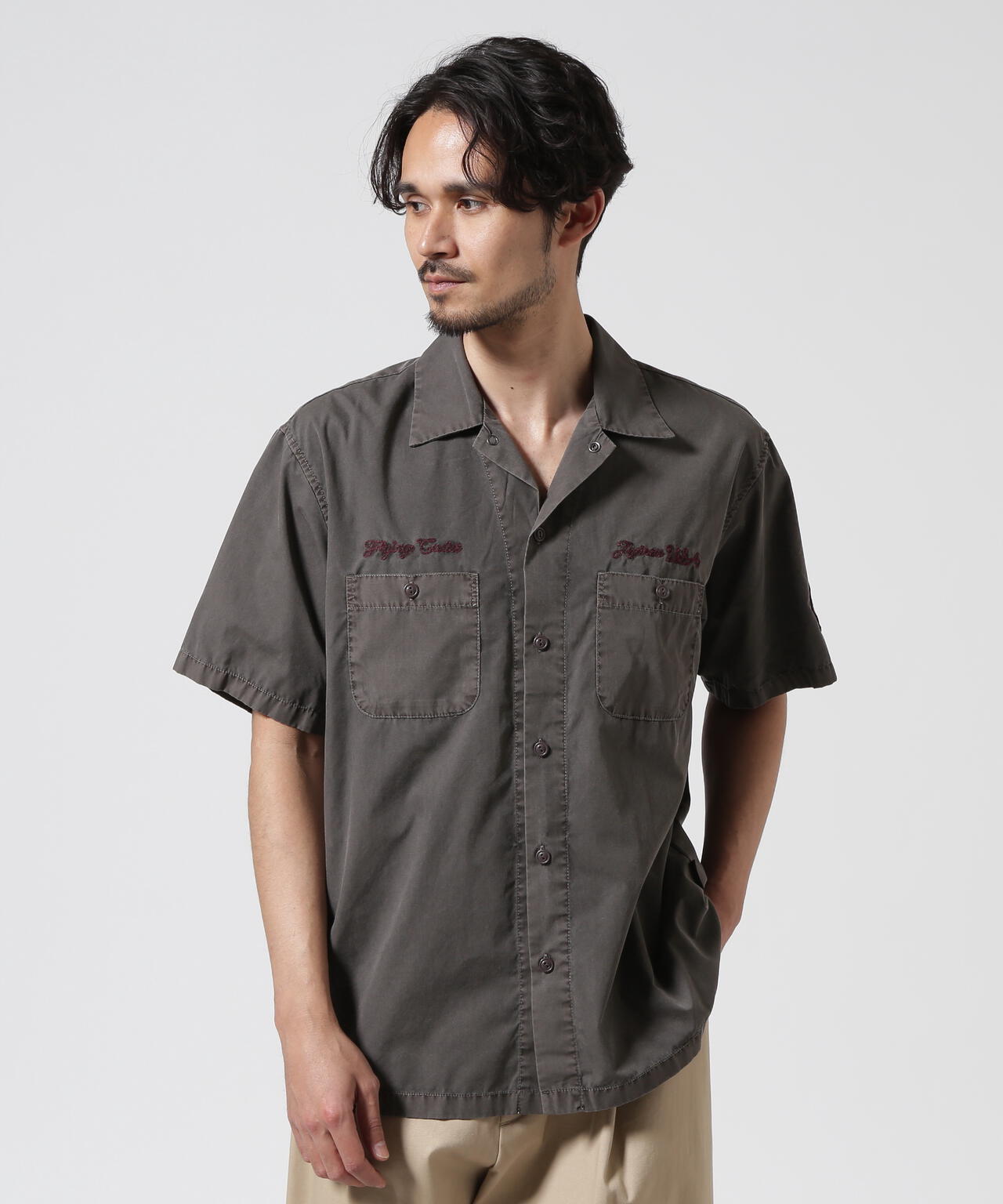 FADED WORK SHIRT "USAFA" / フェイド 半袖ワークシャツ / AVIREX / アヴィレックス
