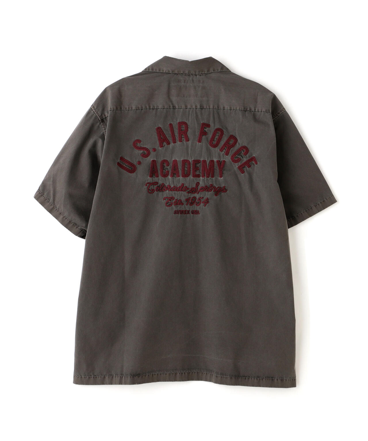 FADED WORK SHIRT "USAFA" / フェイド 半袖ワークシャツ / AVIREX / アヴィレックス