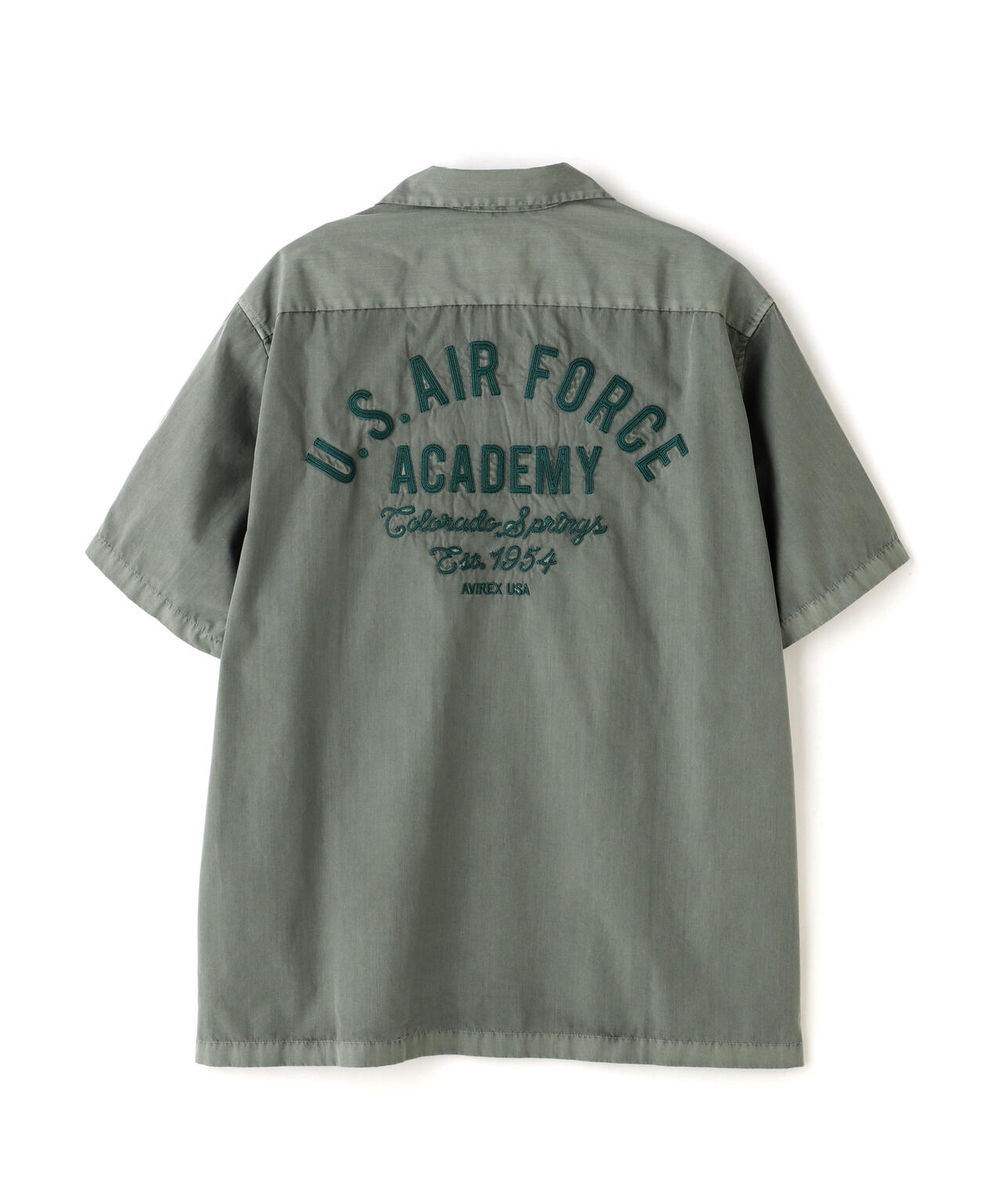 FADED WORK SHIRT "USAFA" / フェイド 半袖ワークシャツ / AVIREX / アヴィレックス