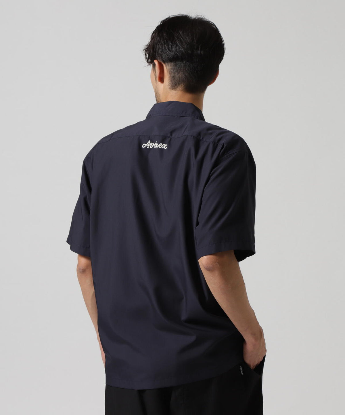 《WEB&DEPOT限定》ZIP UP WORK SHIRT "25" / ジップアップ ワーク半袖シャツ / AVIREX