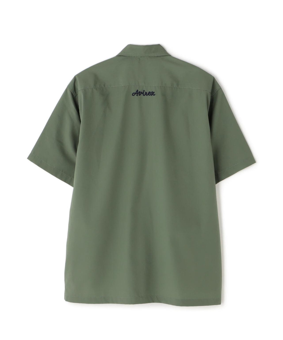 《WEB&DEPOT限定》ZIP UP WORK SHIRT "25" / ジップアップ ワーク半袖シャツ / AVIREX