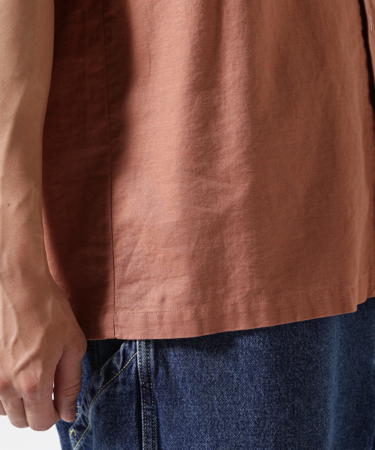 《WEB&DEPOT限定》COTTON LINEN SHIRT "BLUE ANGELS" / コットンリネンシャツ ブルーエンジェルス