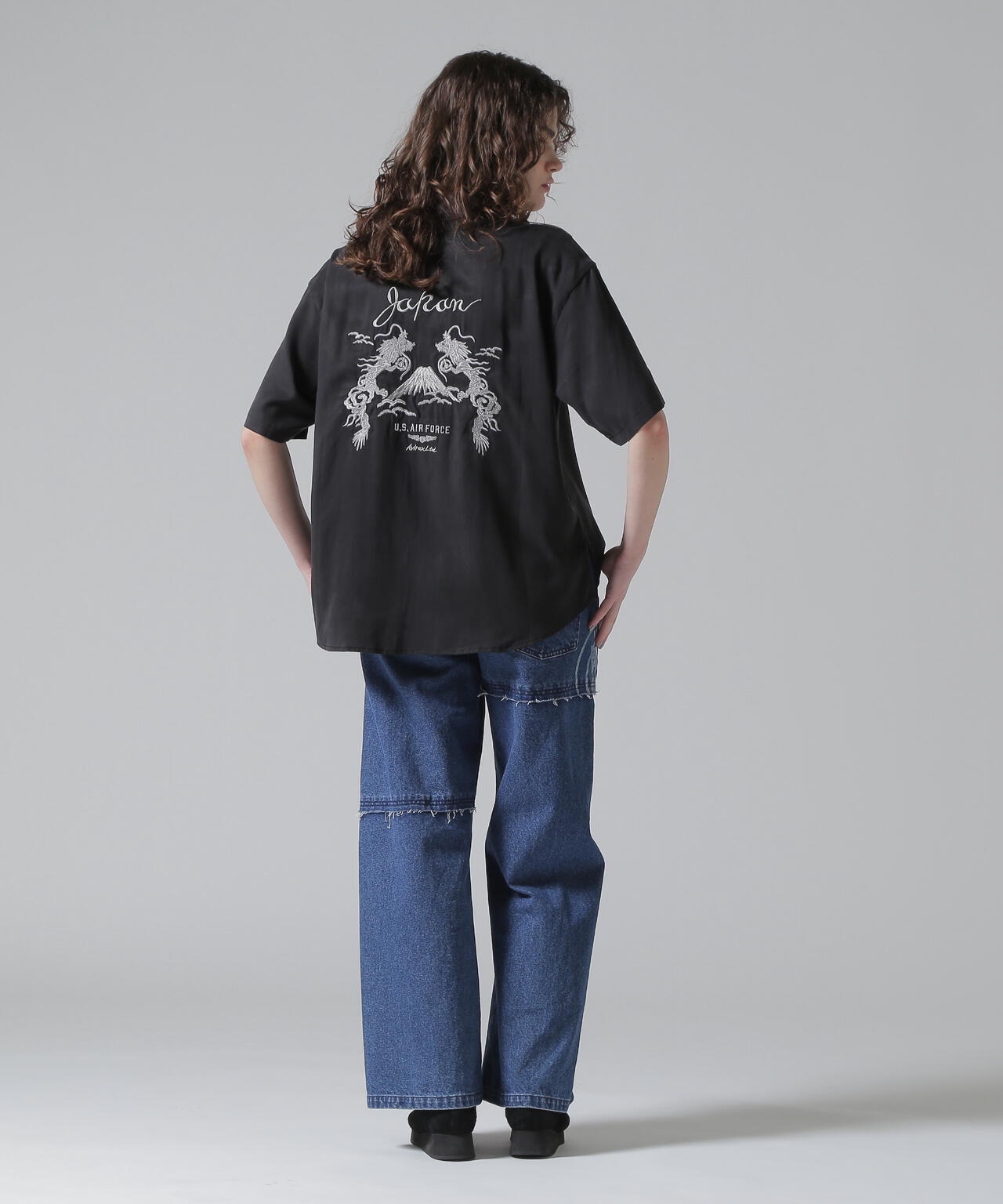 《直営店限定》WOMEN'S DOUBLE DRAGON SOUVENIR SHIRT/ダブルドラゴンスーベニアシャツ