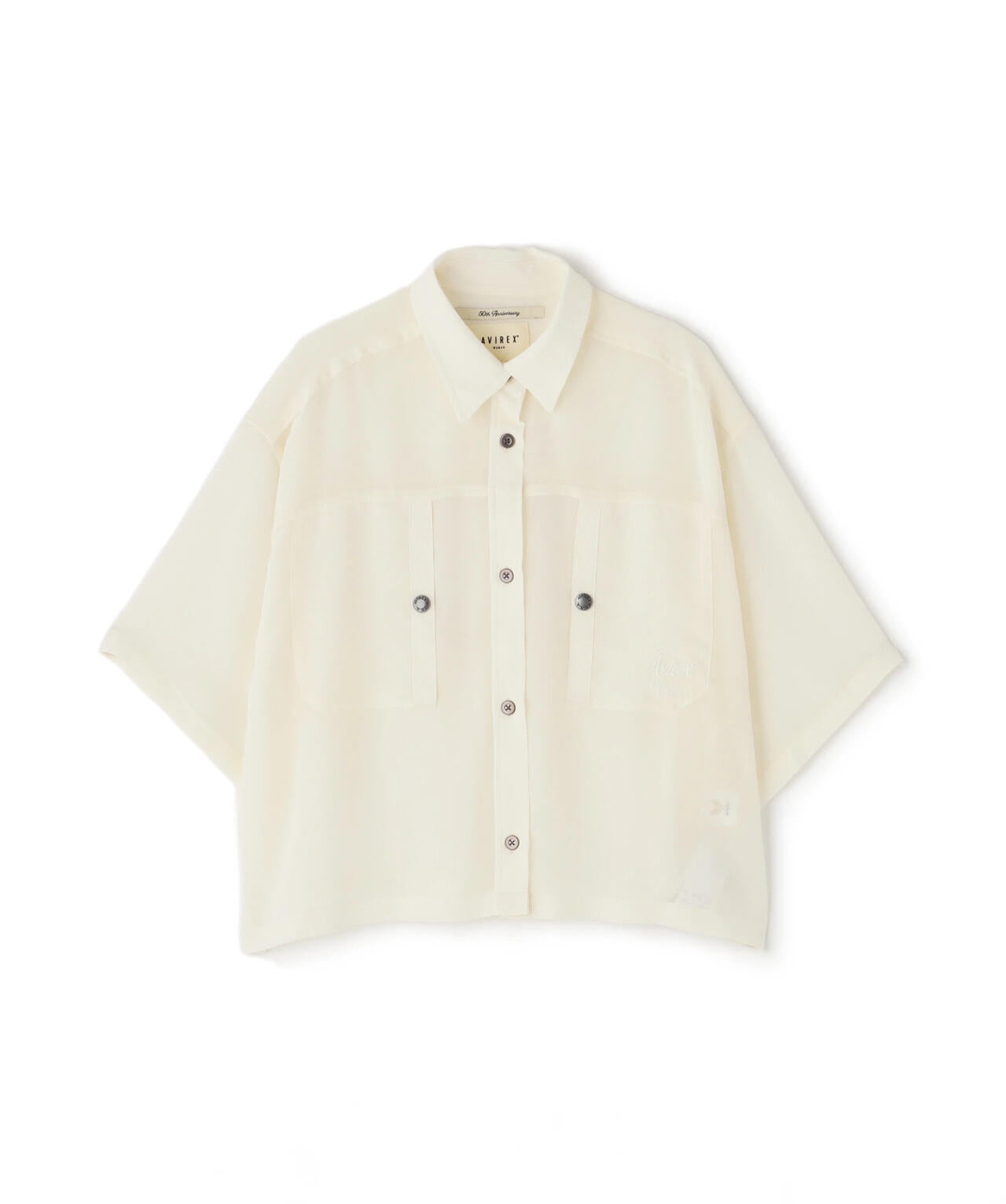 《WOMAN/直営店限定》EMBROIDERY SHEER SHIRT/刺繍シアーシャツ