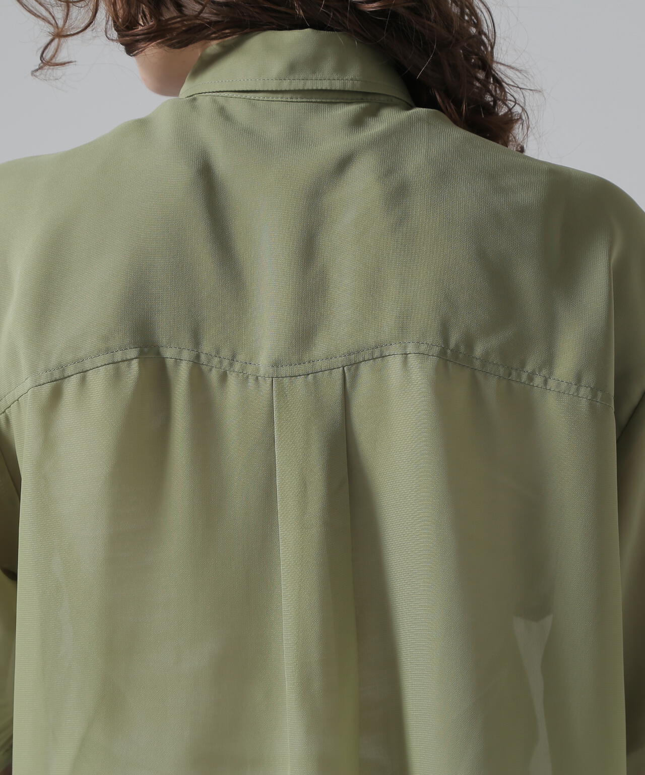 《WOMAN/直営店限定》EMBROIDERY SHEER SHIRT/刺繍シアーシャツ