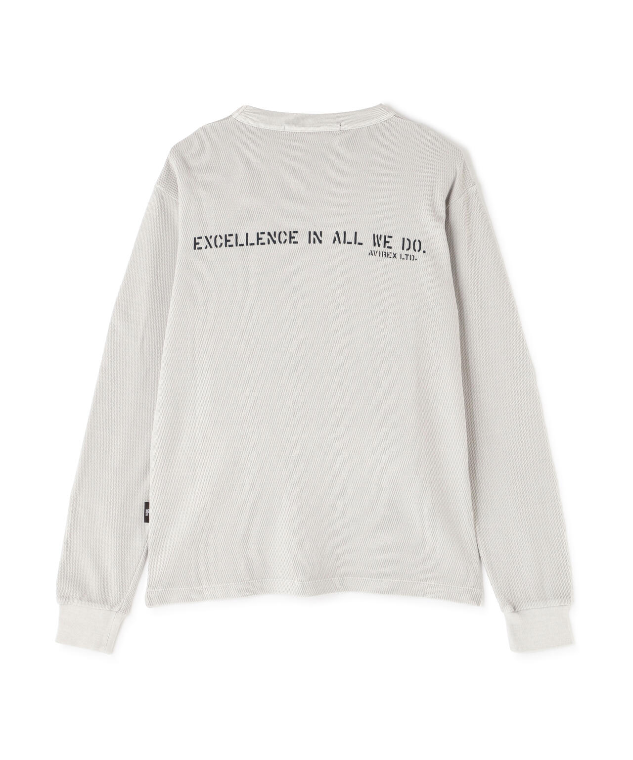 FADE WASH HONEYCOMB WAFFLE T-SHIRT / フェイドウォッシュ ハニカムワッフル 長袖Tシャツ